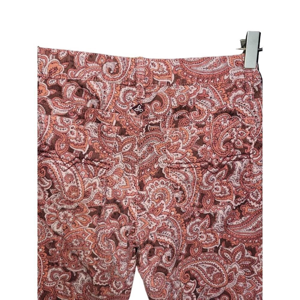 prAna Pink Paisley Corduroy Five Pocket Women's Pant 4 - Picture 5 of 5